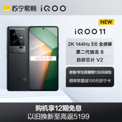 iQOO 11 5G新品 16+512G 赛道版 120W超快闪充 第二代骁龙8 2K 144Hz E6全感屏