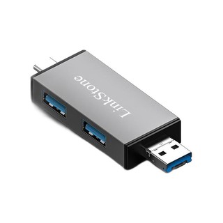 LinkStone 连拓 C343B 四合一USB/Type-C读卡器