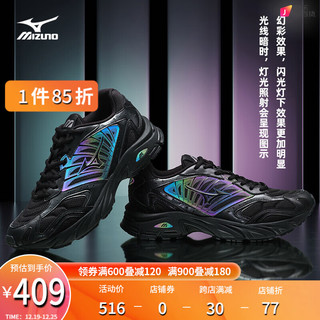 Mizuno 美津浓 Fiyi 2k 中性跑鞋 D1GH223702 黑/深灰 38