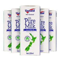 Theland 纽仕兰 3.5g蛋白质高钙全脂纯牛奶250ml*24营养早餐原装进口