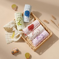 babycare 宝宝纯棉口水巾 6条装