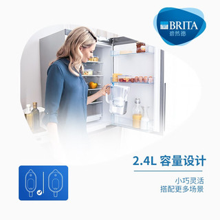 BRITA 碧然德 设计师滤水壶2.4L装12枚滤芯一壶13芯，拍2件