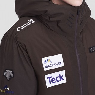 DESCENTE 迪桑特 瑞士国家滑雪队联名款 中性运动羽绒服 D2433SDJ60-BR 奶咖棕 L