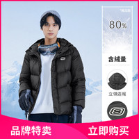 SKECHERS 斯凯奇 男女款连帽保暖羽绒服 L422U072-0018