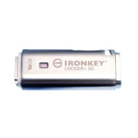 Kingston 金士顿 IKLP50 USB 3.2 加密U盘 银色 16GB USB-A