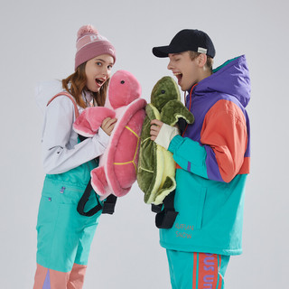 滑雪护臀小乌龟护具护屁股垫防摔裤滑冰成人儿童男女单板装备网红 绿色护臀/1.5米以上