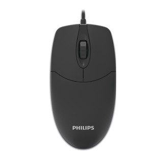 PHILIPS 飞利浦 键盘鼠标套装有线USB笔记本外接电脑台式通用游戏家用办公专用打字低音键盘