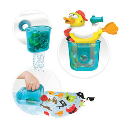 Yookidoo 幼奇多 海盗鸭可变装15个配件 宝宝浴室发条洗澡益智玩具