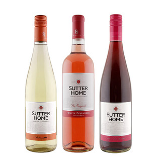 美国进口葡萄酒 舒特家族（SUTTER HOME）系列红酒 舒特三支装组合