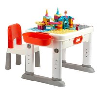 PLUS会员：BLOKS 布鲁可积木 儿童积木桌面+数字轨道乐园玩具