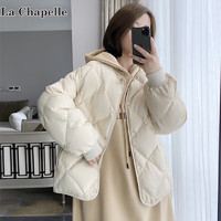 La Chapelle 女士短款羽绒服外套 白色