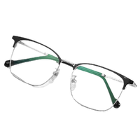 JingPro 镜邦&winsee 万新 5013 黑银色钛眼镜框+1.60折射率 防蓝光镜片