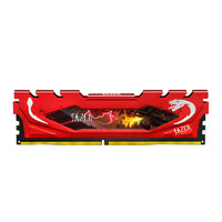 JAZER 棘蛇 DDR4 3200 16G 台式机内存 红马甲条