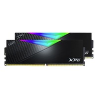 ADATA 威刚 XPG系列 龙耀LANCER DDR5 5600MHz 台式机内存 RGB灯条 黑色 32GB 16G*2