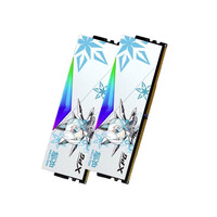 ADATA 威刚 XPG系列 龙耀LANCER 吹雪联名款 DDR5 5200MHz 台式机内存 RGB灯条 白色 32GB 16GB*2