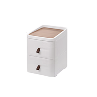 Jeko&Jeko 捷扣 BY-6606-2 收纳柜 2层 35.5*41*47.5cm 白色