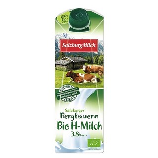 SalzburgMilch 萨尔茨堡 3.3g蛋白质 全脂有机牛奶 1L*12盒
