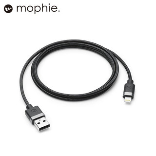 mophie苹果数据线MFI认证充电线数据传输线苹果13充电线iphone14pro max线 苹果同款 1m 黑色