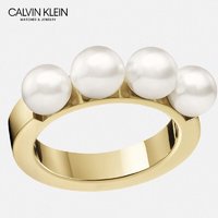 Calvin Klein 珠珠系列 灿金珍珠圆环戒指 KJAKJR140108