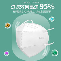 羚茸 N95现货 5层防护2符合国标GB2626-2019 100个/盒装 独立包装