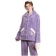 FENTENG 芬腾 女士珊瑚绒睡衣套装 J98141159 紫色 XL