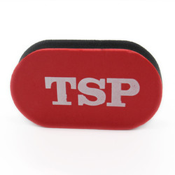 TSP 乒乓海绵擦反胶专用防尘海绵型胶皮刷84503 红色9.5*5.8cm
