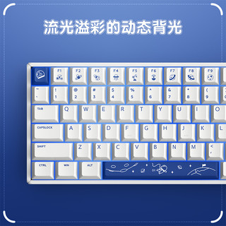 IQUNIX F97星际旅行 机械键盘 三模热插拔客制化键盘 无线蓝牙游戏键盘 铝合金100键电脑键 三模-热插拔 TTC-金粉轴V2-无光版