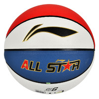 LI-NING 李宁 All Star PU篮球 LBQK237-1 蓝色/白色/红色 6号/女篮