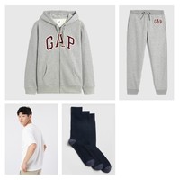 88VIP：Gap 盖璞 保暖卫裤*1+抓绒卫衣*1+中筒袜三双装*1+纯棉T恤