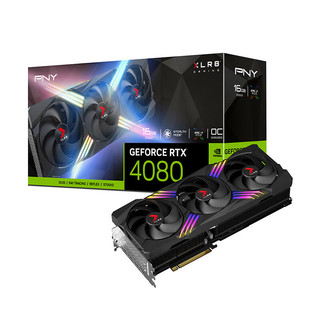 PNY 必恩威 GeForce RTX4080 16GB VERTO ARGB OC 掌控者超频版 显卡 16GB 黑色