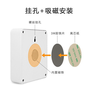 BASON LIGHTING 光控人体感应充电小夜灯 暖黄光 1个装