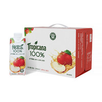 Tropicana 纯果乐 100%清甜苹果汁 250ml*12瓶