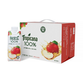 Tropicana 纯果乐 100%清甜苹果汁 250ml*12瓶