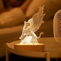 NATURALISM 博物文创 故宫神兽系列 CHY1020476 亚克力小夜灯 2W 飞虎