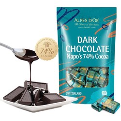 Alpes d'Or 爱普诗 74％黑巧克力 500g