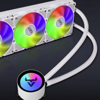 BUBALUS 大水牛 寒战360 RGB 360mm 一体式水冷散热器 白色