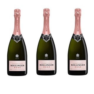 cdf会员购：CHAMPAGNE BOLLINGER 堡林爵香槟酒庄 桃红香槟葡萄酒 12%vol 三瓶装 750ml*3