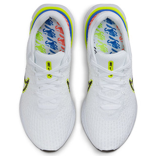 耐克NIKE男子跑步鞋缓震REACT INFINITY运动鞋DX1629-100白色40.5码
