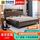 梵宜金丝檀木全实木床1.8米双人床现代简约1.5米床高箱储物主卧床