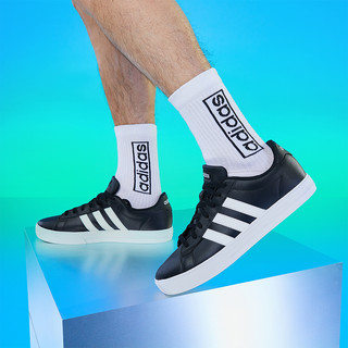 adidas neo阿迪达斯官方旗舰店DAILY 2.0男子休闲运动板鞋EG4000 40 245mm 1号黑色/亮白