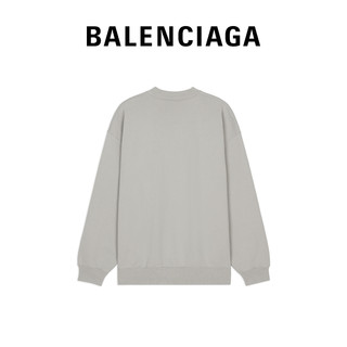 BALENCIAGA巴黎世家BB CORP女士简约纯色圆领衫卫衣