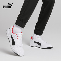 PUMA 彪马 官方 男女同款复古休闲板鞋 REBOUND 369866 白-黑色-16 42