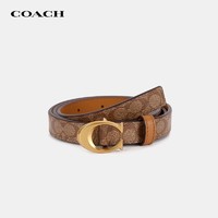 COACH 蔻驰 奢侈品 女士C扣腰带皮带卡其色 89402 BKHSD