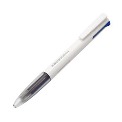 KACO 文采 优写4色中性笔合一多功能四色水笔简约多色中性笔0.5mm黑蓝红绿4色合1水笔做笔记用学生考试按动签字笔