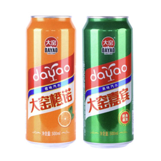 大窑 橙诺 汽水 橙味 500ml*6听