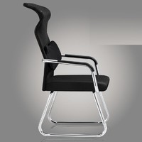 PLUS会员：ouaosen 欧奥森 N160-01 黑网电脑椅带头枕