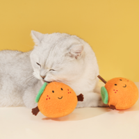 zeze 橘子玩具耐咬木天蓼可爱猫玩具套装