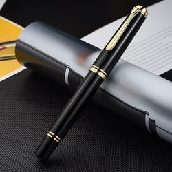 Pelikan 百利金 钢笔 M600 黑色 EF尖 墨水圆形礼盒装
