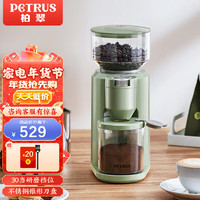 柏翠（petrus） 磨豆机电动磨咖啡豆 家用迷你便携式锥形磨豆机 PE3790
