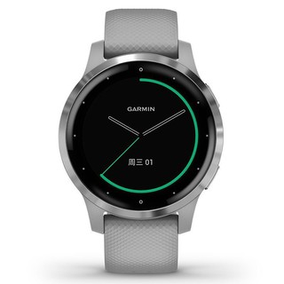 GARMIN 佳明 Active S 运动手表 010-02172-06 星光银 40.0mm